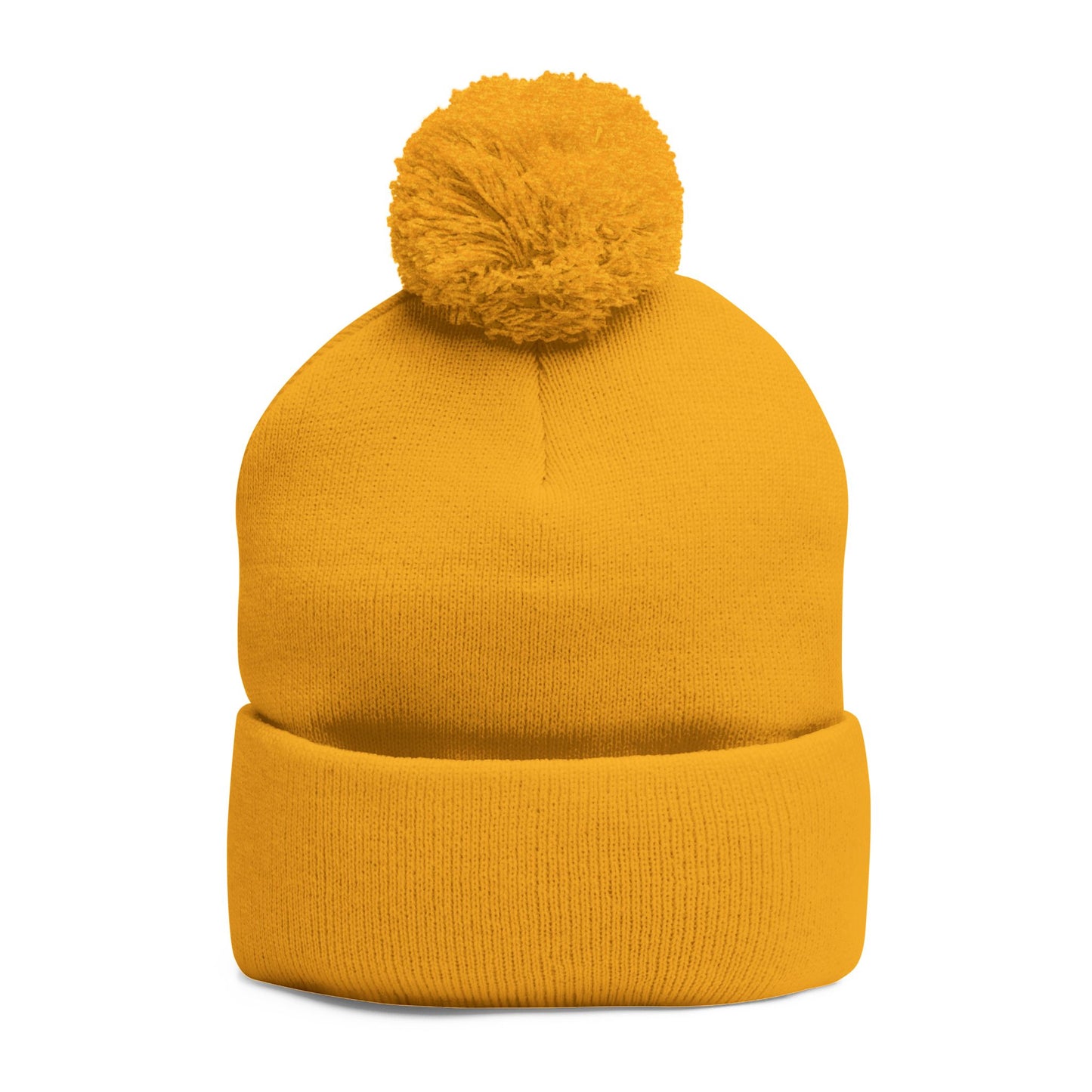Embroidered Pom-Pom Beanie — Windsor Bakery Logo Knit Hat