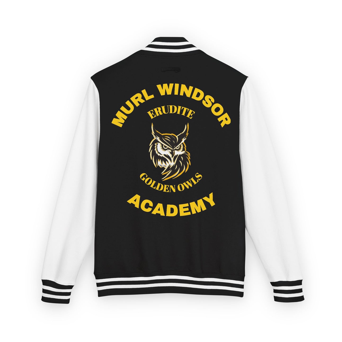 Black Erudite Letterman Jacket