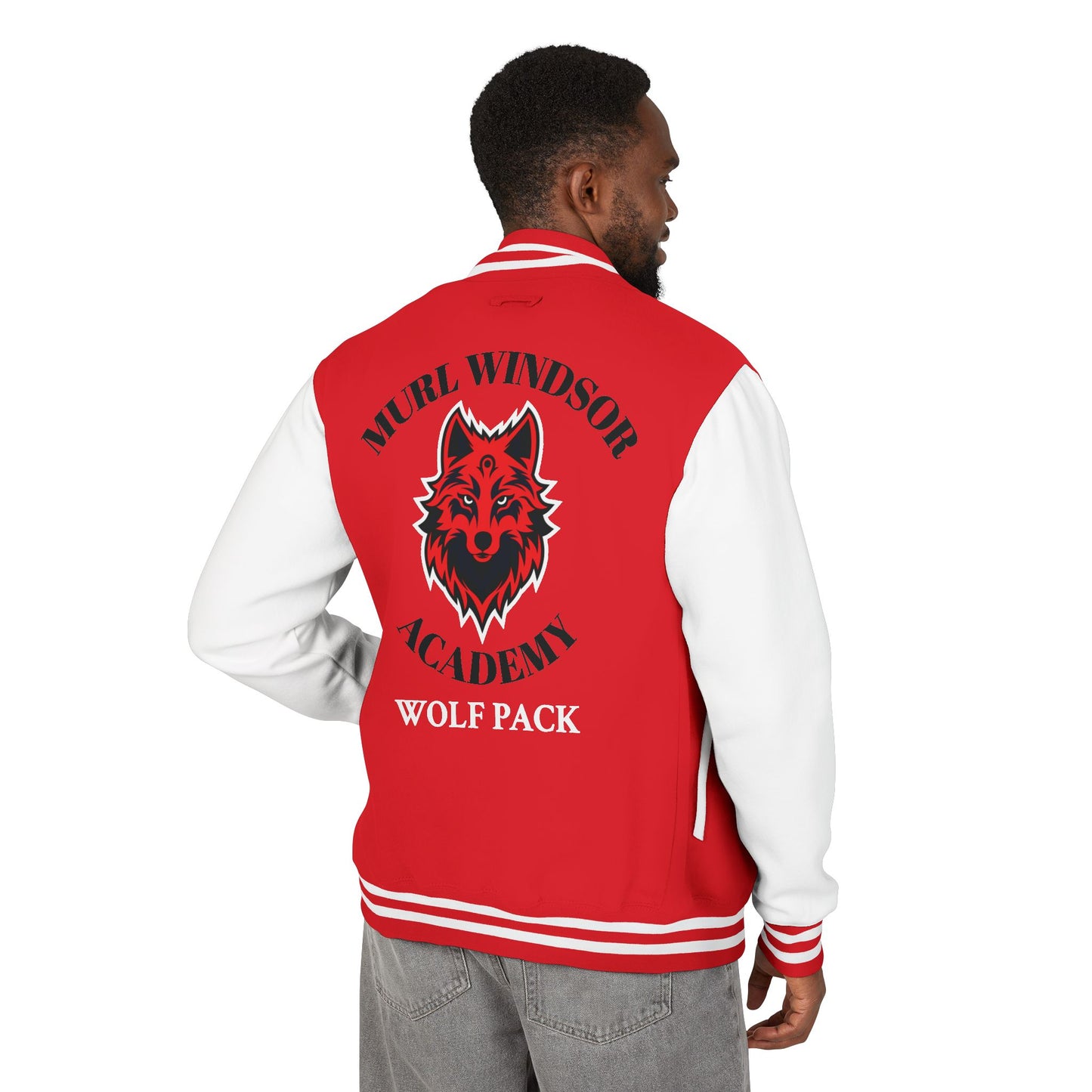 Wolf Pack Letterman Jacket – Muril Windsor Academy Varsity Jacket