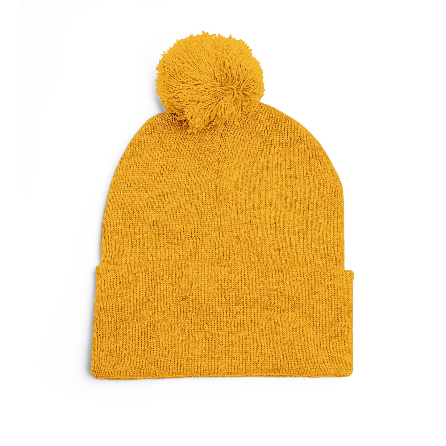 Embroidered Pom-Pom Beanie — Windsor Bakery Logo Knit Hat