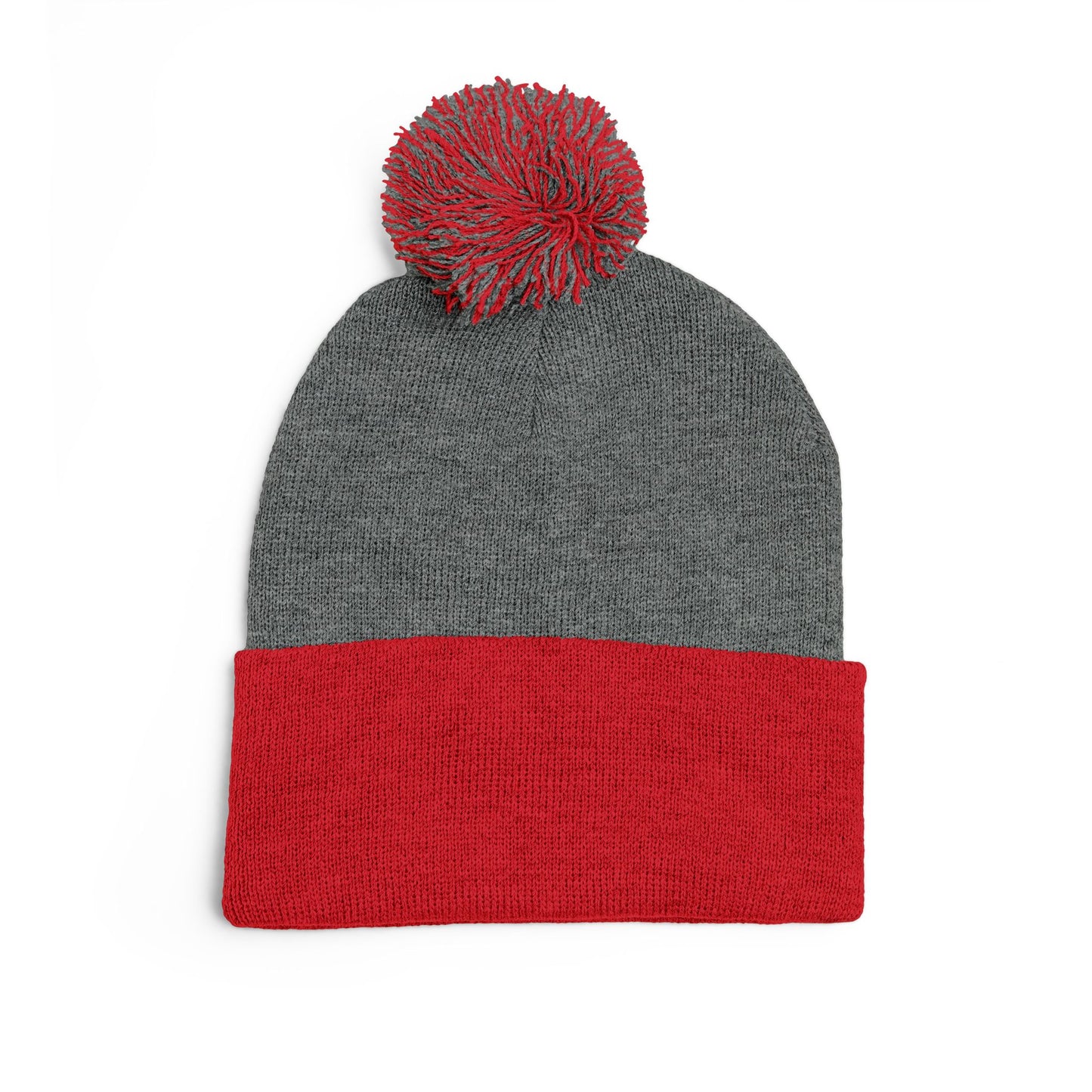 Embroidered Pom-Pom Beanie — Windsor Bakery Logo Knit Hat