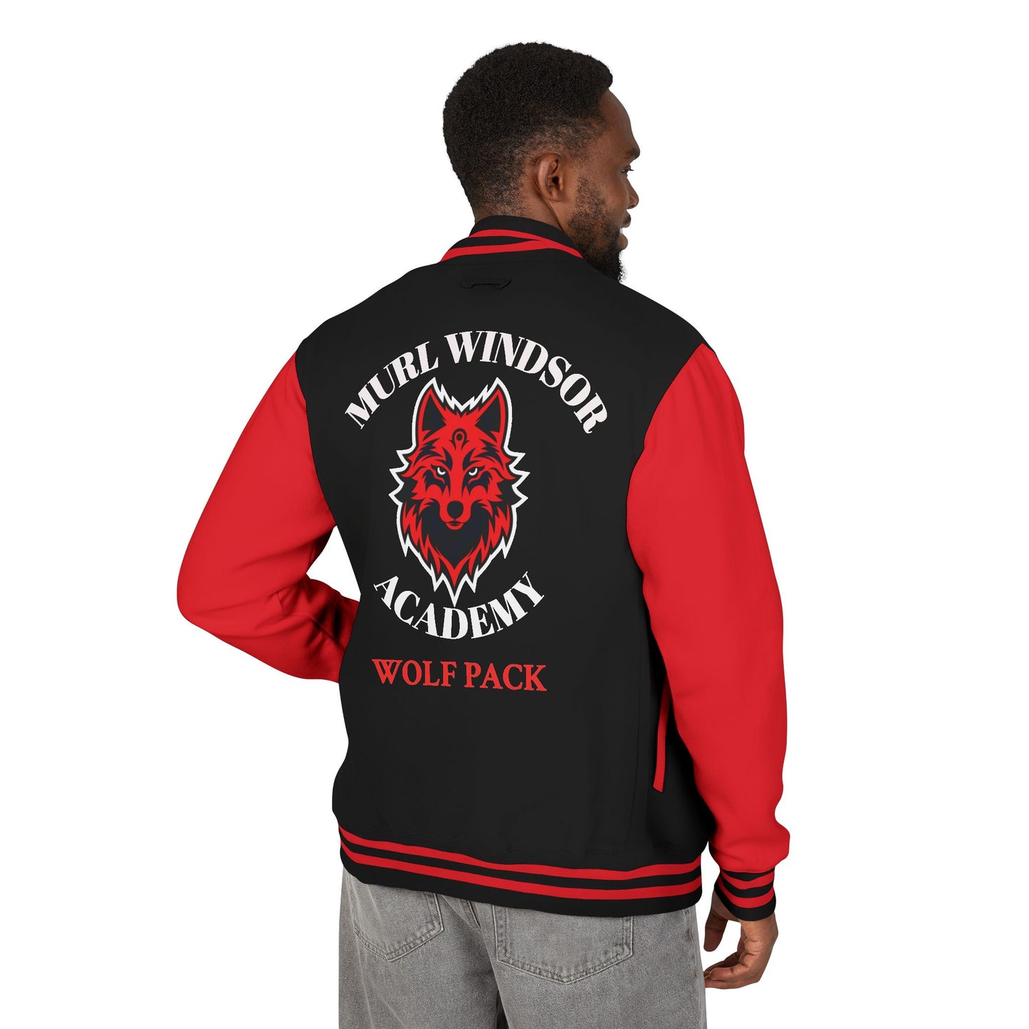 Wolf Pack Letterman Jacket – Muril Windsor Academy Varsity Jacket