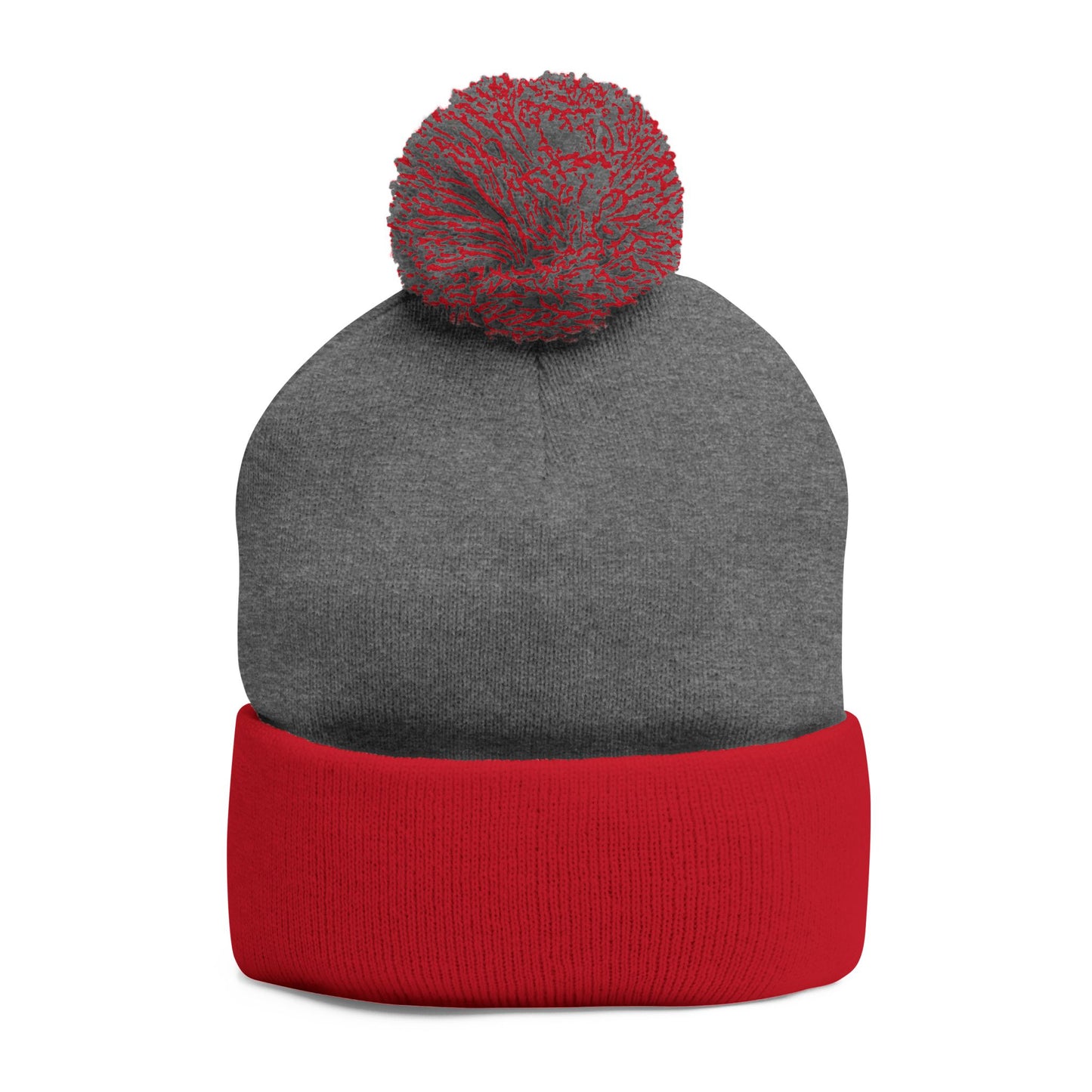 Embroidered Pom-Pom Beanie — Windsor Bakery Logo Knit Hat
