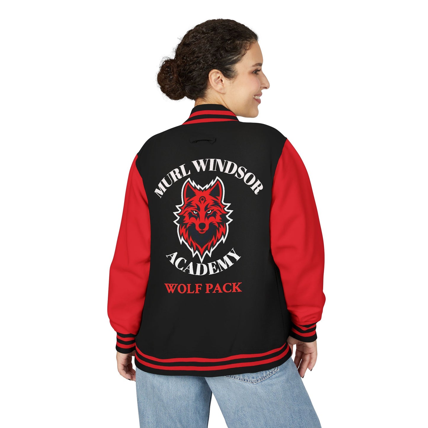 Wolf Pack Letterman Jacket – Muril Windsor Academy Varsity Jacket