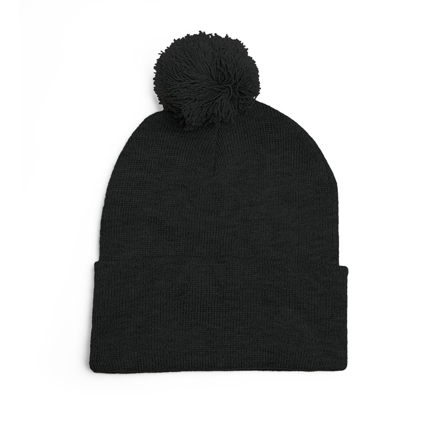 Embroidered Pom-Pom Beanie — Windsor Bakery Logo Knit Hat